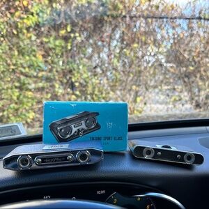 Set of 2 Vintage Folding binocular Glasses with Case